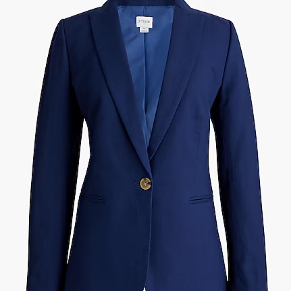 NWT J. Crew Factory Linen Holland Blazer, Size 0